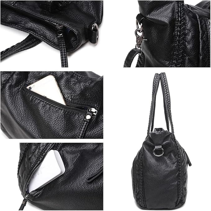 Women's Large Soft Leather Hobo Shoulder Bag