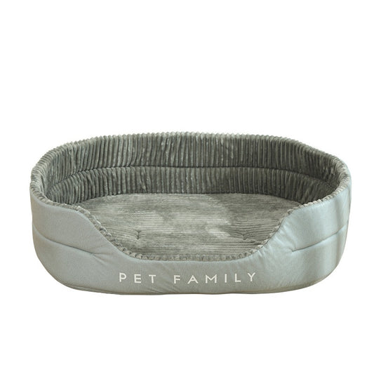 Soft Padded Dog Bed โ Plush Comfort for All Breeds