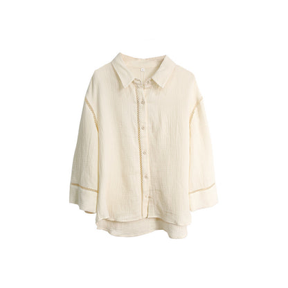 Women's Cotton Gauze Long Sleeve Shirt