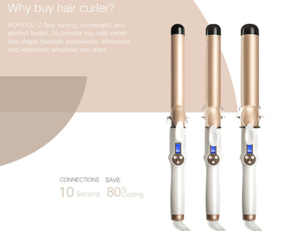LCD Ceramic Hair Curler for Salon Waves