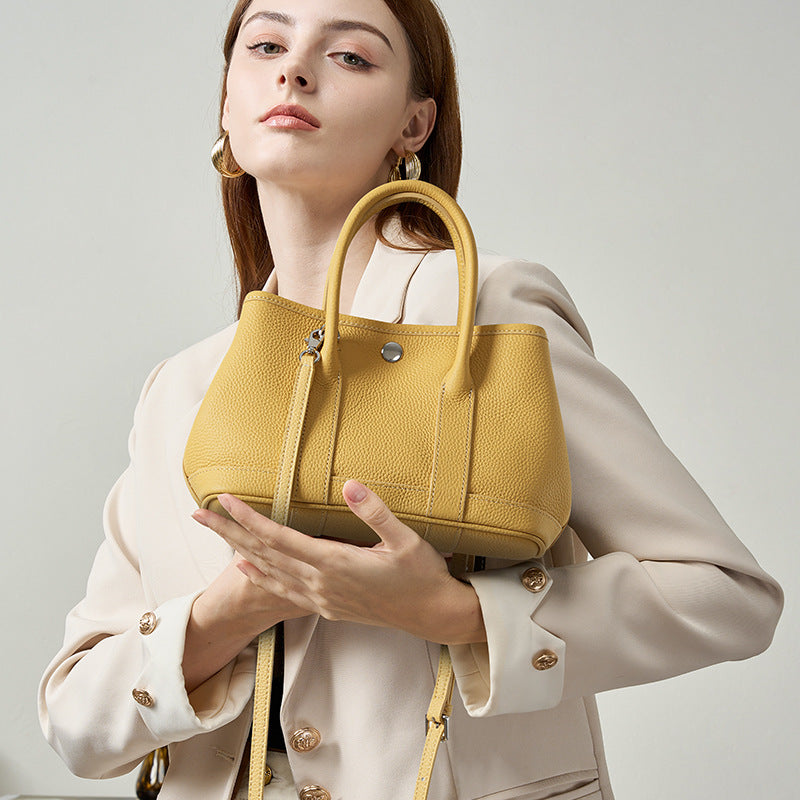 Women's Leather Top Handle Tote Bag