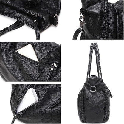 Women's Large Soft Leather Hobo Shoulder Bag