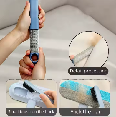 Multifunctional Pet Hair Remover Brush — For Carpets, Sofas & Beds
