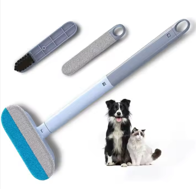 Multifunctional Pet Hair Remover Brush — For Carpets, Sofas & Beds