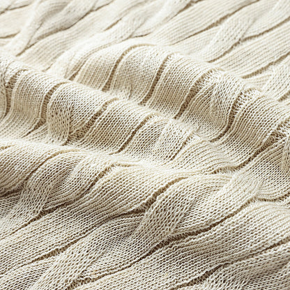 Women's Linen Blend Knit Polo Top