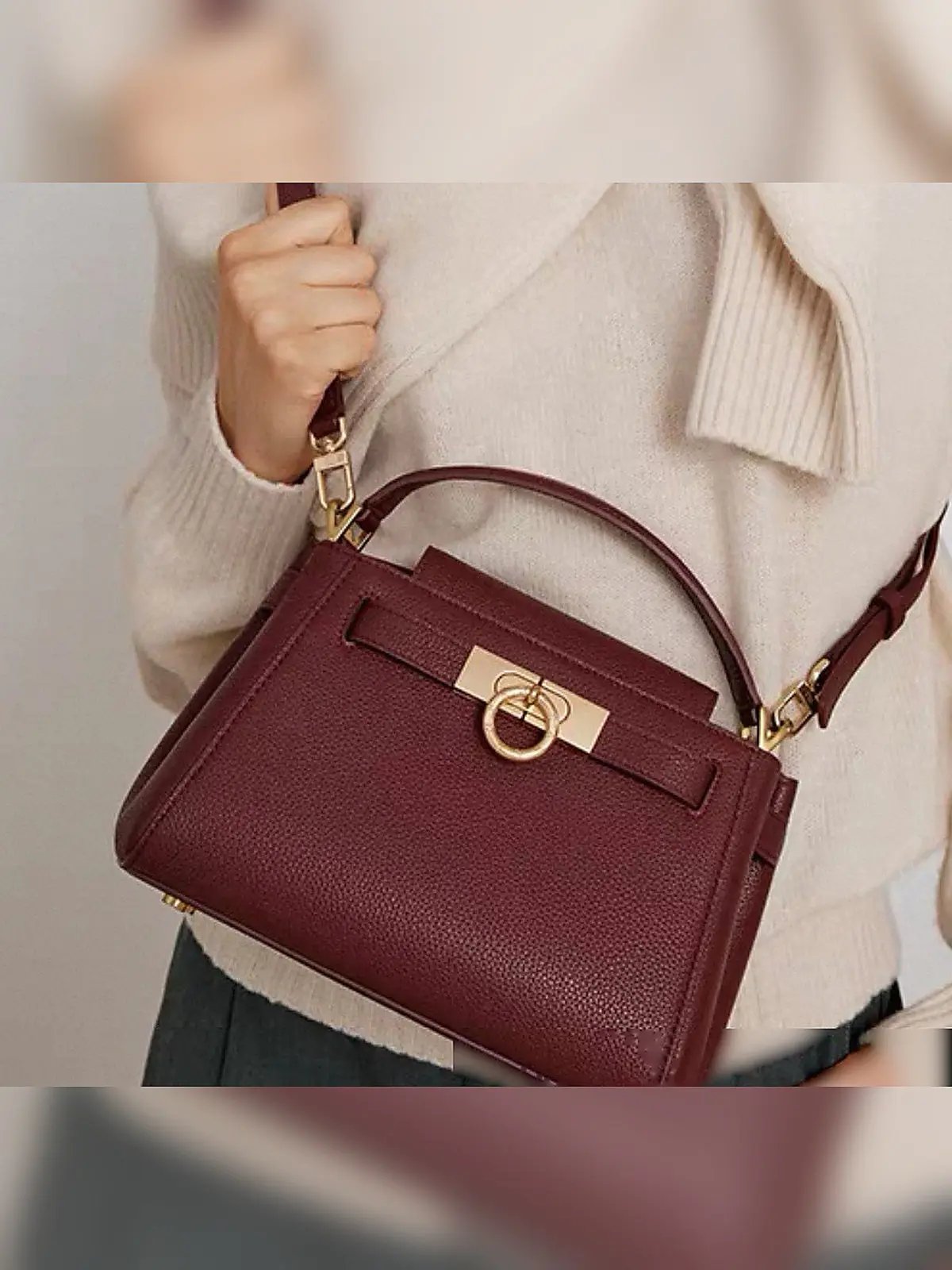 Women's Luxury Top Handle Shoulder & Crossbody Handbag