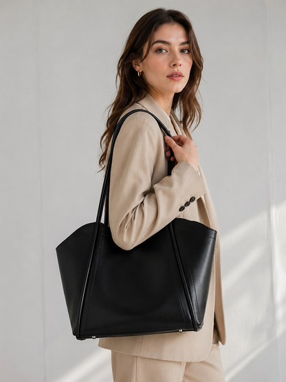 Premium Women's Luxe Leather Tote Bag